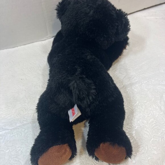 Aurora Black Plush Bear Cuddly Stuffed Animal Handmade 12" - Picture 6 of 9